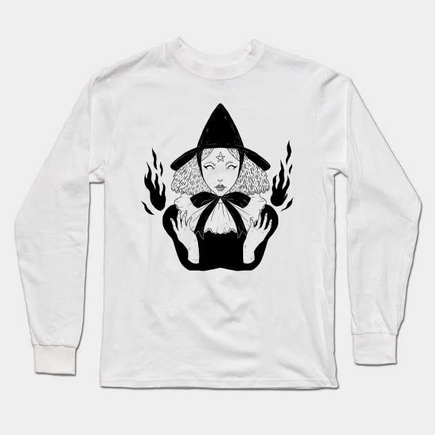 Salem Witch Long Sleeve T-Shirt by CRUCIFIXVI